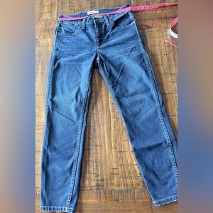 Madewell High Riser Skinny Crop Jeans Womens 29 Dark Wash Stretch Denim